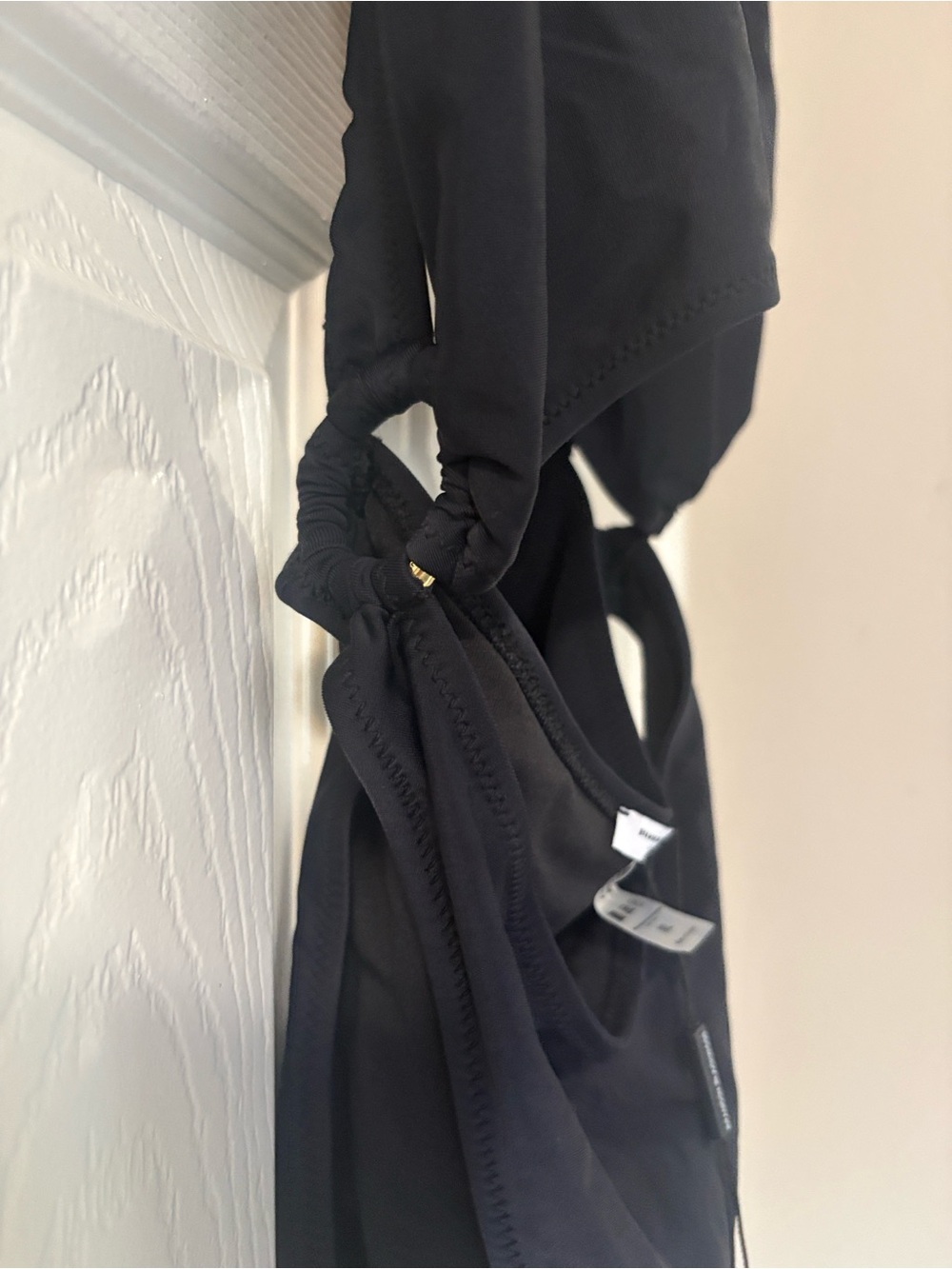 Brandon Blackwood Black Cutout One-Piece Swimsuit - Picture 4 of 6